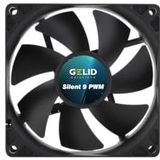 Gelid - Silent 9 PWM - Ventilator - Zwart - 92mm - 4-pins aansluiting