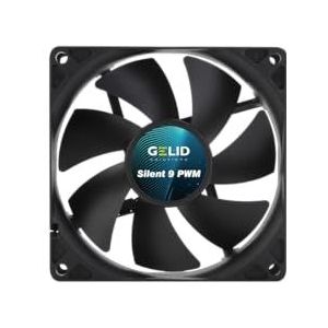 Gelid - Silent 9 PWM - Ventilator - Zwart - 92mm - 4-pins aansluiting