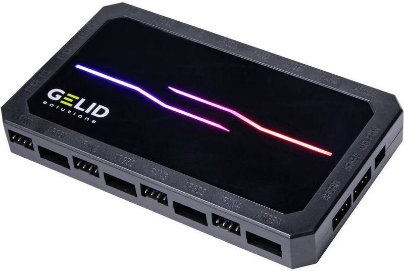 Gelid Solutions Amber 8 Pro - Tot 8 Ventilatoren - ARGB