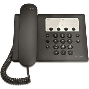 Telekom - Concept P214 - Huistelefoon - Zwart - Bedraad