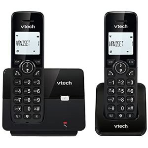 VTECH CS2001,Draadloze telefoon met twee handsets,Zwart