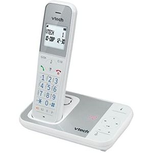 VTech XS1050 Draadloze telefoon met antwoordapparaat, draadloze DECT-telefoon, oproepdetectie/oproepfunctie, volumeversterker, handsfree-functie, oproepbeveiliging