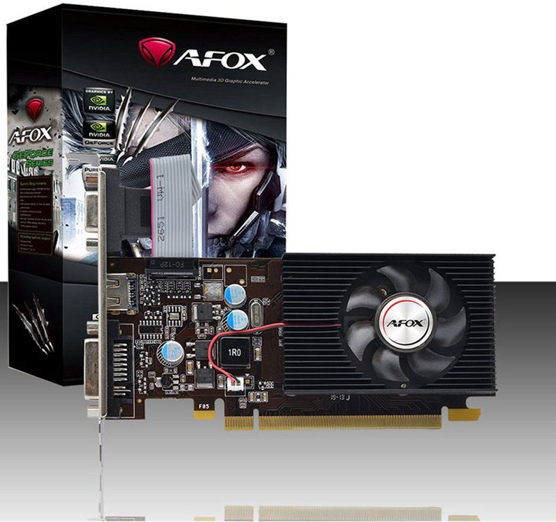 AFOX AF210-512D3L3-V2 - Videokaart - NVIDIA GeForce G210 - 0,512 GB GDDR3 - 2560 x 1600 Pixels