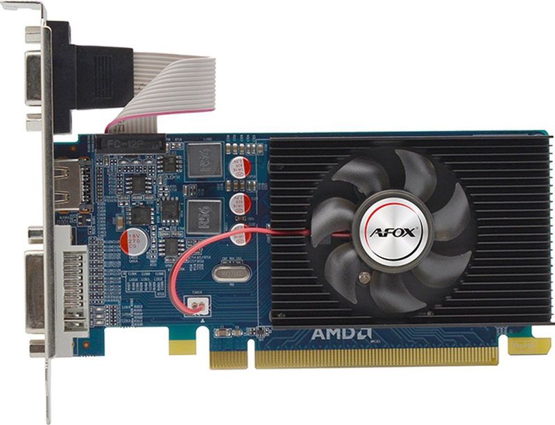 AFOX - Radeon HD 6450 - Videokaart - 1GB DDR3 - DVI HDMI VGA LP AF6450-1024D3L9