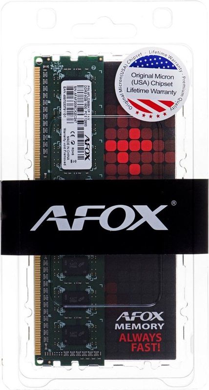 AFOX - DDR3 8G 1600 - Geheugenmodule - Groen - 8 GB - 1600 MHz