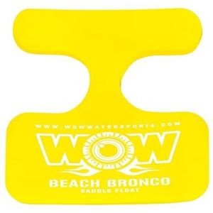 WOW Sports Foam Water Zadel Float voor Volwassenen en Kinderen, 1 Persoon Zwembad Zitje, Water Accessoires Geel, 21"" x 20"" x 1.6