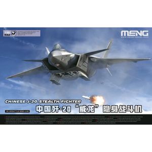 1:48 MENG LS002 Chinese J-20 Stealth Fighter Plane Plastic Modelbouwpakket