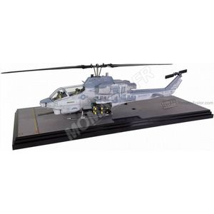 Forces of Valor Waltersons FOV-820004A-2 1:48 schaal US Army Bell Textron gelicentieerde AH-1W Super Cobra helikopter met NTS-uitlaat Diecast Military Collectible, US Navy Blue, One Size