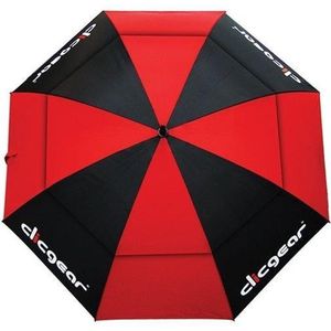 Clicgear 68 inch Double Canopy Golfparaplu - Rood Zwart