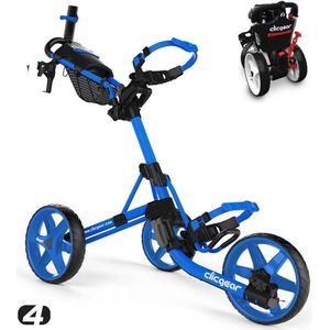 Clicgear 4.0 handmatige golftrolley (blauw/blauw)