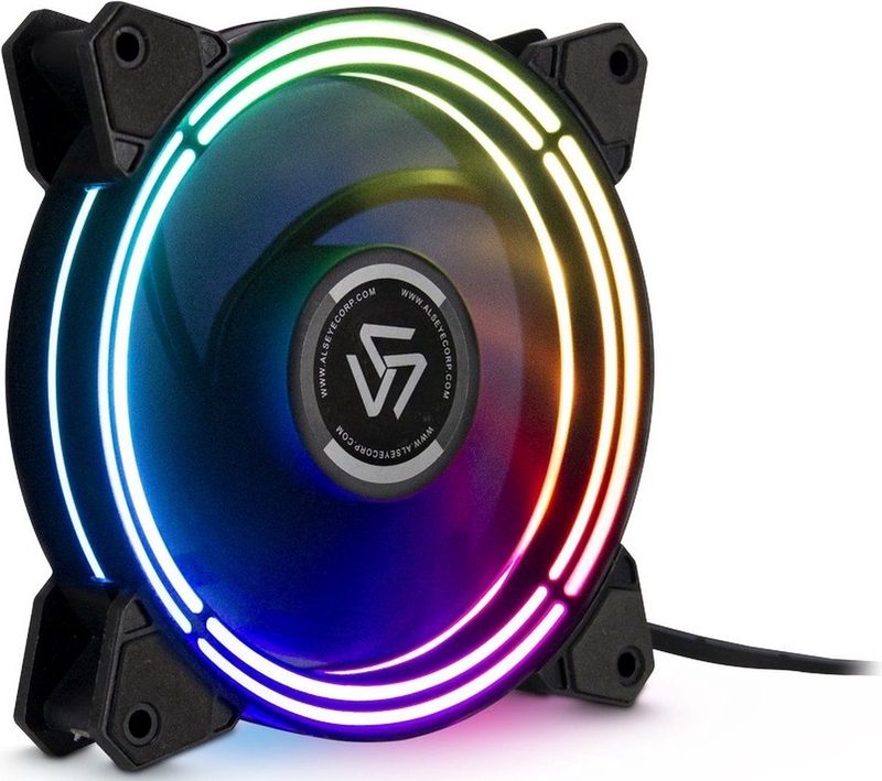 Intertech - Alseye Halo 3.0 - Computerkastventilator - Zwart - 120 mm - RGB