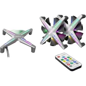 Intertech Alseye Xtreme (120 mm, 1 x), PC ventilator, Grijs