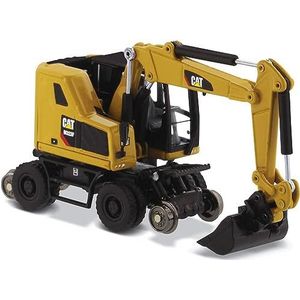 Cat M323F WHEX - Mobiele kraan voor werkzaamheden op het spoor - 1:87 - Diecast Masters - HO Series