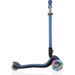 GLOBBER Step ELITE DELUXE LIGHTS met lichtwielen - navy blauw