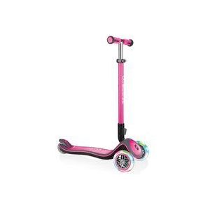 GLOBBER Step ELITE DELUXE LIGHTS met lichtwielen - roze