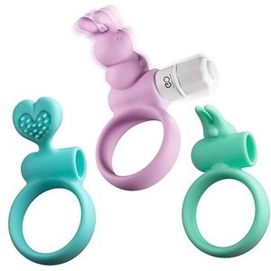 Love Set - 3 Cock Ringen met Vibratie