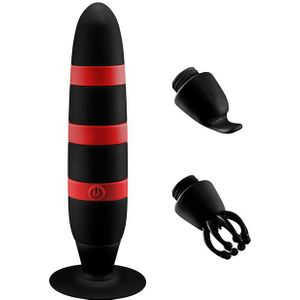 NMC - Breathless Orgasm Kit - Vibrator met zuignap en opzetstukken