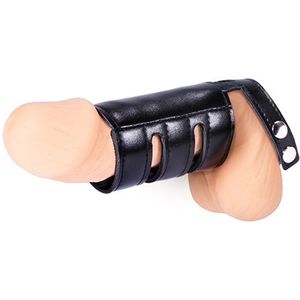 Cockring met Peniskoker - Zwart