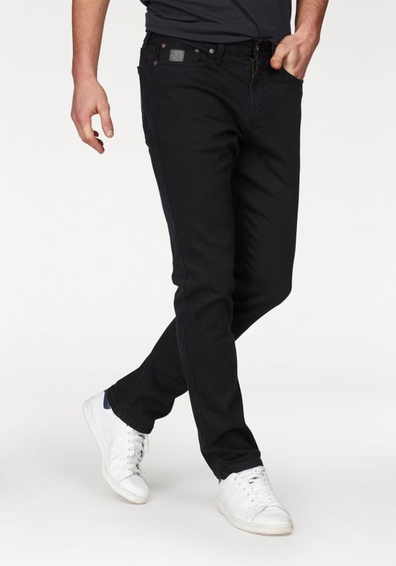 Bruno Banani Straight-Jeans Hutch gerade Beinform, teilweise mit modischen Destroyed-Effekten