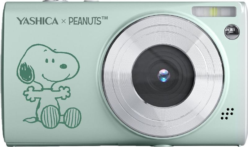 Yashica - Peanuts Digitale Camera - Groen - Compact Ontwerp