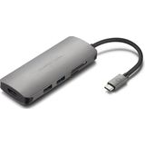 PEPPER JOBS TCH-4 - USB C Hub - Grijs - 4-in-1 Adapter - Inclusief HDMI en SD Lezer