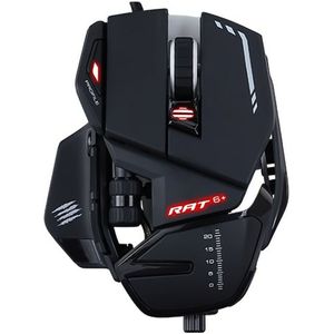 Madcatz - R.a.t. 6+ Gamingmuis - Zwart - Aluminium - Optische Sensor 12000 DPI
