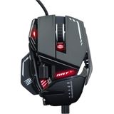 MadCatz - RAT 8+ - Muis - Zwart - Aluminium - Bedraad