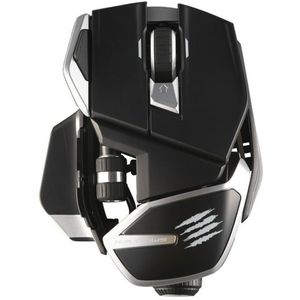 Mad Catz - R.A.T. DWS - Muismodel - Zwart - Zilver - Optisch - RF-draadloos + Bluetooth