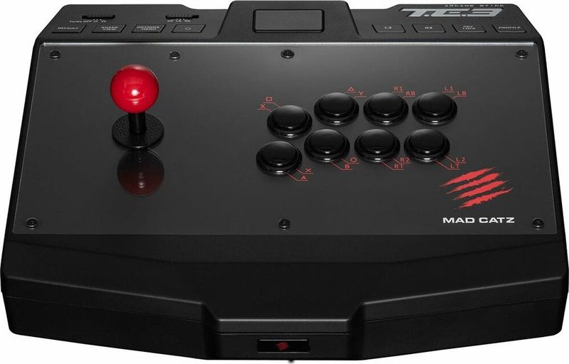 MADCATZ T.E.3 Manette Arcade - Multiplateforme - 8 Boutons - Compatibel met PC PS4 PS5