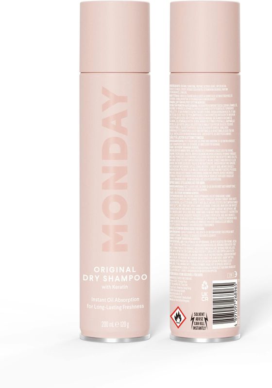 MONDAY - Original Dry Shampoo - Droog Shampoo - 200 ml - Met Keratine