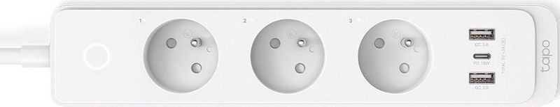 Tapo - P300 - Wifi-stekkerdoos - 3 Stopcontacten - 3 USB-poorten - Wit