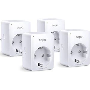 TP-Link Tapo P100 - Slimme Stekker - Smart Plug - 4 stuks - WiFi Stopcontact