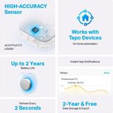 TP-Link - Tapo Temperatuursensor - Slimme Sensor - Wit - Voor Tapo Hub