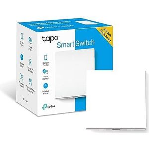 Tapo Tapo S210 Smart lichtschakelaar, 1-voudige 1-weg draadloze schakelaar, compatibel met Alexa en Google Home, geen neutrale draad nodig, hub vereist