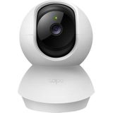 TP-Link Tapo C210 WLAN IP Kamera Überwachungskamera (Linsenschwenkung und Neigung, 3MP-Auflösung, 2-Wege-Audio, Nachtsicht zu 9m, bis zu 256 GB lokaler Speicher) Weiß/Schwarz, 1 Stück (1er Pack)