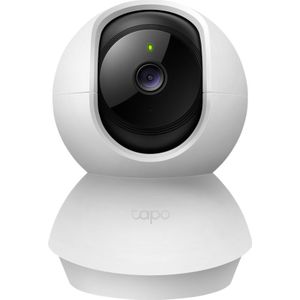 TP-Link Tapo Bewakingscamera, wifi, binnenshuis, 360 °, Tapo C210, UHD 3 MP, personenherkenning, nachtzicht, 2-weg audio, compatibel met Alexa en Google Assistant, voor baby/dieren