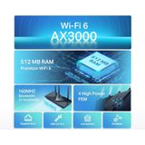 TP-Link Archer AX55 - Router - AX3000 - Dual-band - WiFi 6
