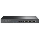 TP-Link Omada ER8411 bedrade router Gigabit Ethernet Zwart