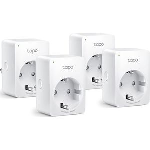 TP-Link Tapo P110 - Slimme Stekker - Smart Plug - 4 Stuks - WiFi Stopcontact - Energiebewaking