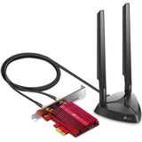 TP-Link - Archer TXE75E - Wifi 6E - Zwart/Rood - PCI-E Uitbreidingskaart