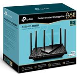 TP-Link - AXE5400 Tri-Band Gigabit Wi-Fi 6E Router - Zwart - 5400 Mbps