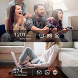 TP-Link - Archer TX20U Plus - Wifi 6 Router - Zwart - USB Type A