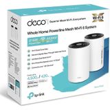 TP-Link Deco PX50 Powerline WLAN Mesh Set (2er Pack), Dualband Wi-Fi 6 AX3000 + G.hn G1500,Reichweite bis zu 420m², ideal zur großer Räume und Dicker Mauern, WPA3, weiß