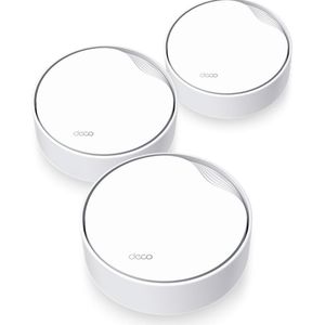TP-Link Deco X50-PoE - Mesh WiFi - Wifi 6 - Dual-Band - 3000 Mbps - 3-Pack