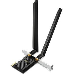 TP-Link AXE5400 Tri-Band Wi-Fi 6E Bluetooth PCI (PCIe), Netwerkkaarten, Zwart