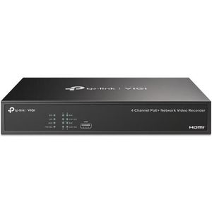 TP-Link - VIGI NVR1004H-4P - NVR - Zwart - 10 TB Opslagcapaciteit