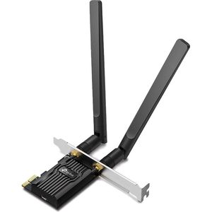 TP-Link WiFi 6 PCIe AX1800 Archer TX20E WiFi-kaart, Bluetooth 5.2, draadloze netwerkadapter met 2,4 GHz, 5 GHz, dubbele antennes met hoge versterking, WPA3, Windows 11/10