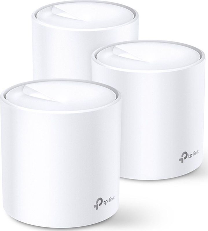 TP-Link - Deco X60 - Wi-Fi 6 Mesh Systeem - 3-Pack - Zwart