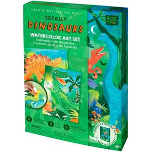 Box Candiy Aquarel Watercolor Set - Totally Dinosaurs +6 jaar