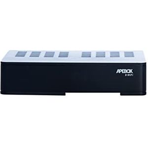 APEBOX S WiFi - hoogwaardige ontvanger: TV/HDTV/radio vrije programma's via satelliet (DVB-S/DVB-S2) – TV-resolutie: 1080p, 1080i, 720p, 576i en 576p. – Laag energieverbruik